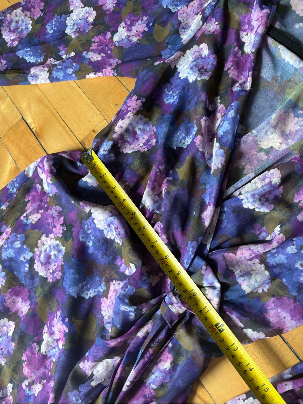 The Kooples Sz 8 Purple Floral Feminine Date Wedding Short Dress - Picture 12 of 13
